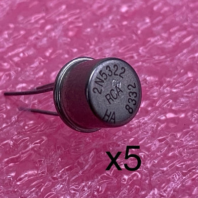RCA 2N5322 HA 8332 Transistor (Lot of 5)