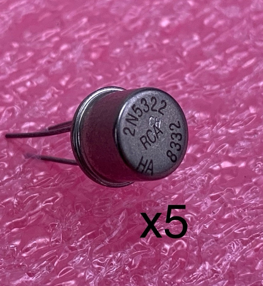 RCA 2N5322 HA 8332 Transistor (Lot of 5)