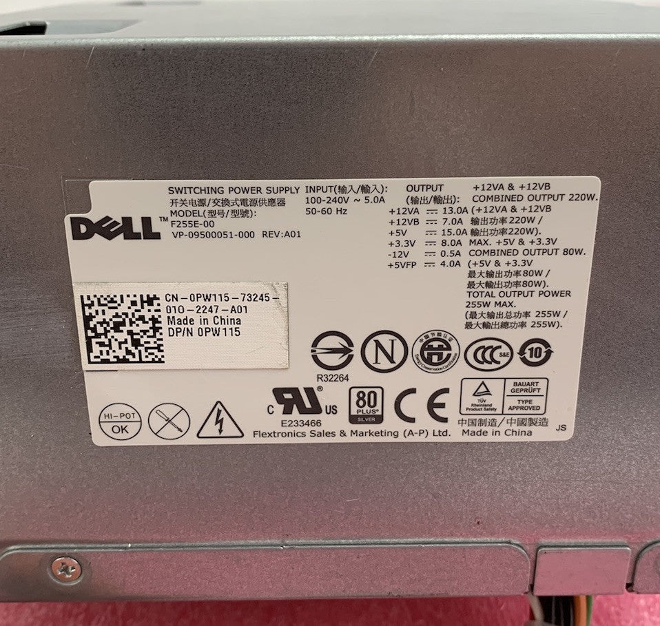 Dell F255E-00 220W Switching Power Supply