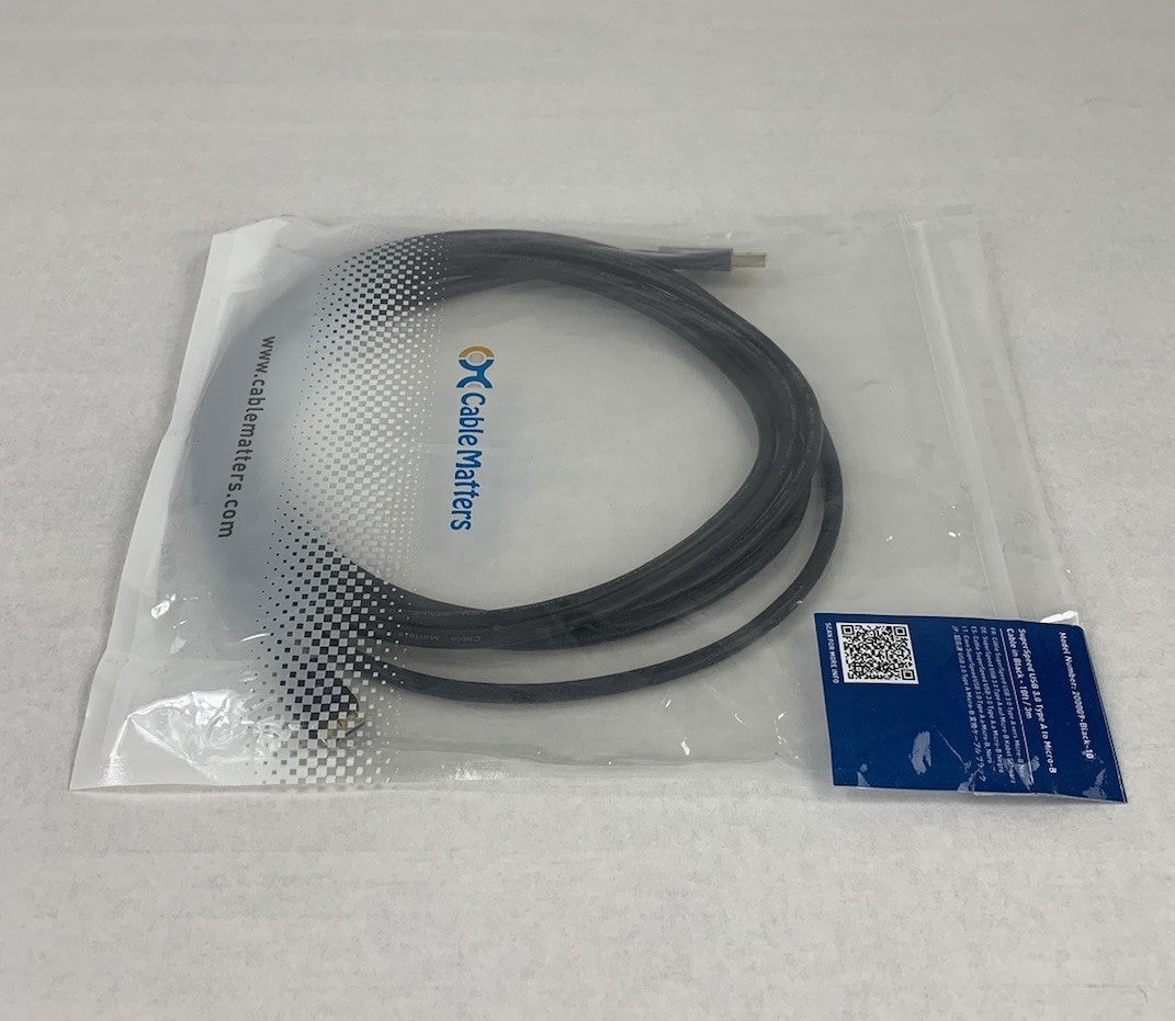 CableMatters 900009-Black-10 Superspeed USB 3.0 Type A to Micro B 10ft Cable