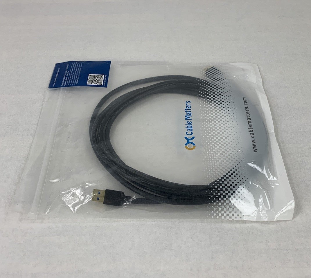 CableMatters 900009-Black-10 Superspeed USB 3.0 Type A to Micro B 10ft Cable