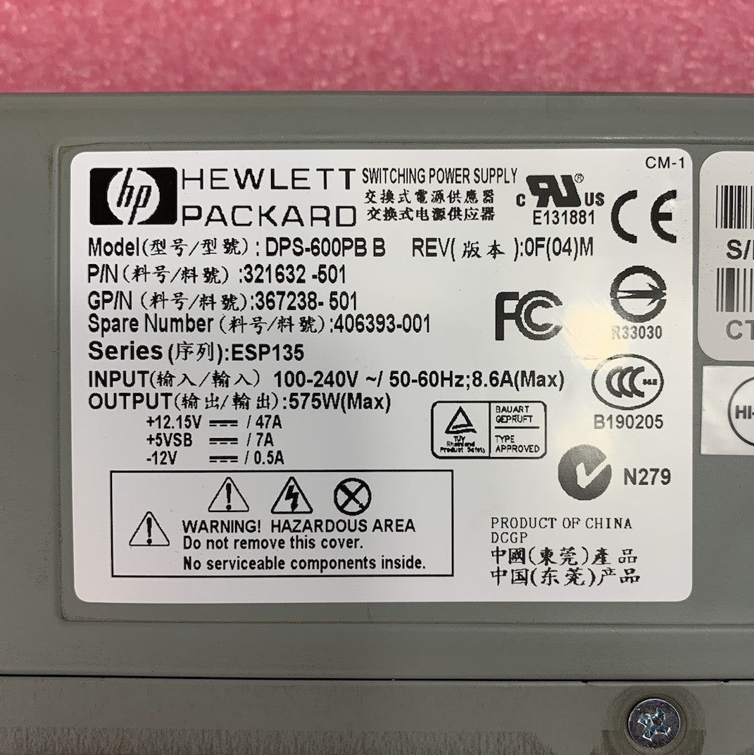 HP DPS-600PB 575W Switching Power Supply