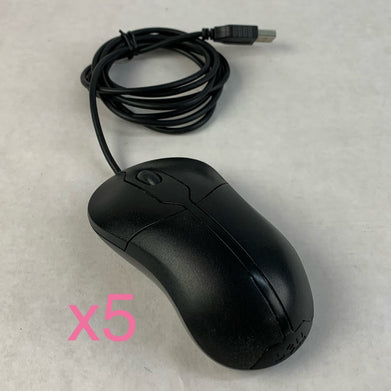 Dell M-UAR DEL7 USB Wired Mouse (Lot of 5)