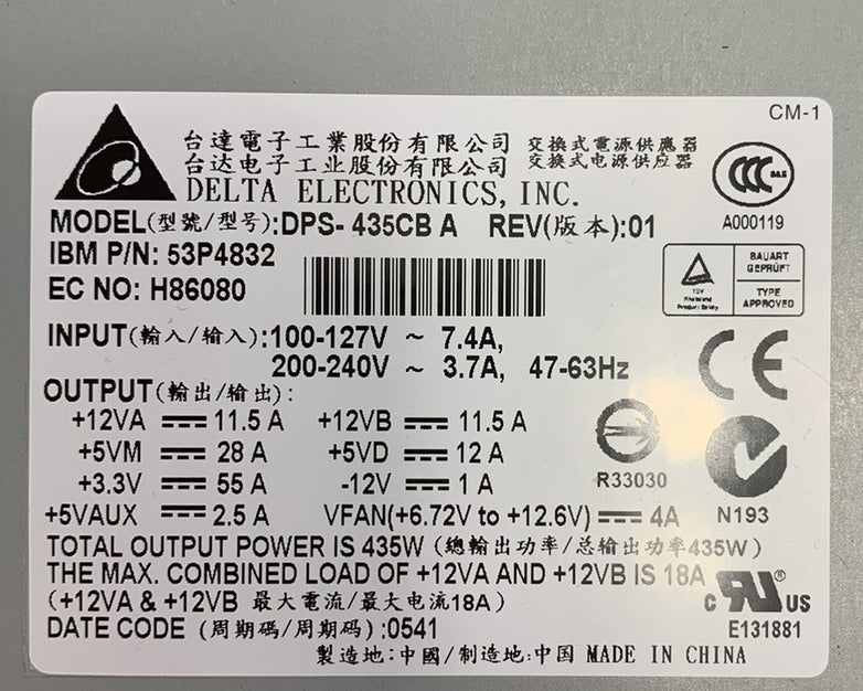 Delta Electronics DPS-435CB A 435W Power Supply