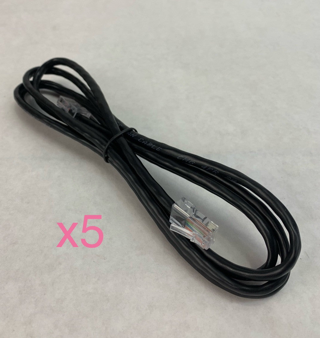 CAT5E RJ-45 Patch Cable 6ft (Lot of 5)