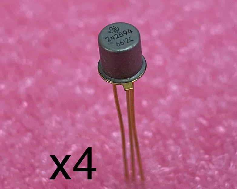 Texas Instruments 2N2894 Gold Silicon Transistor (Lot of 4)
