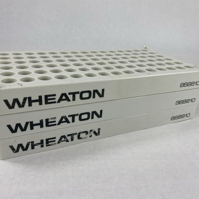 Wheaton 90 Well Test Tube Vial Rack Holder REF 868810 Lot Of 3