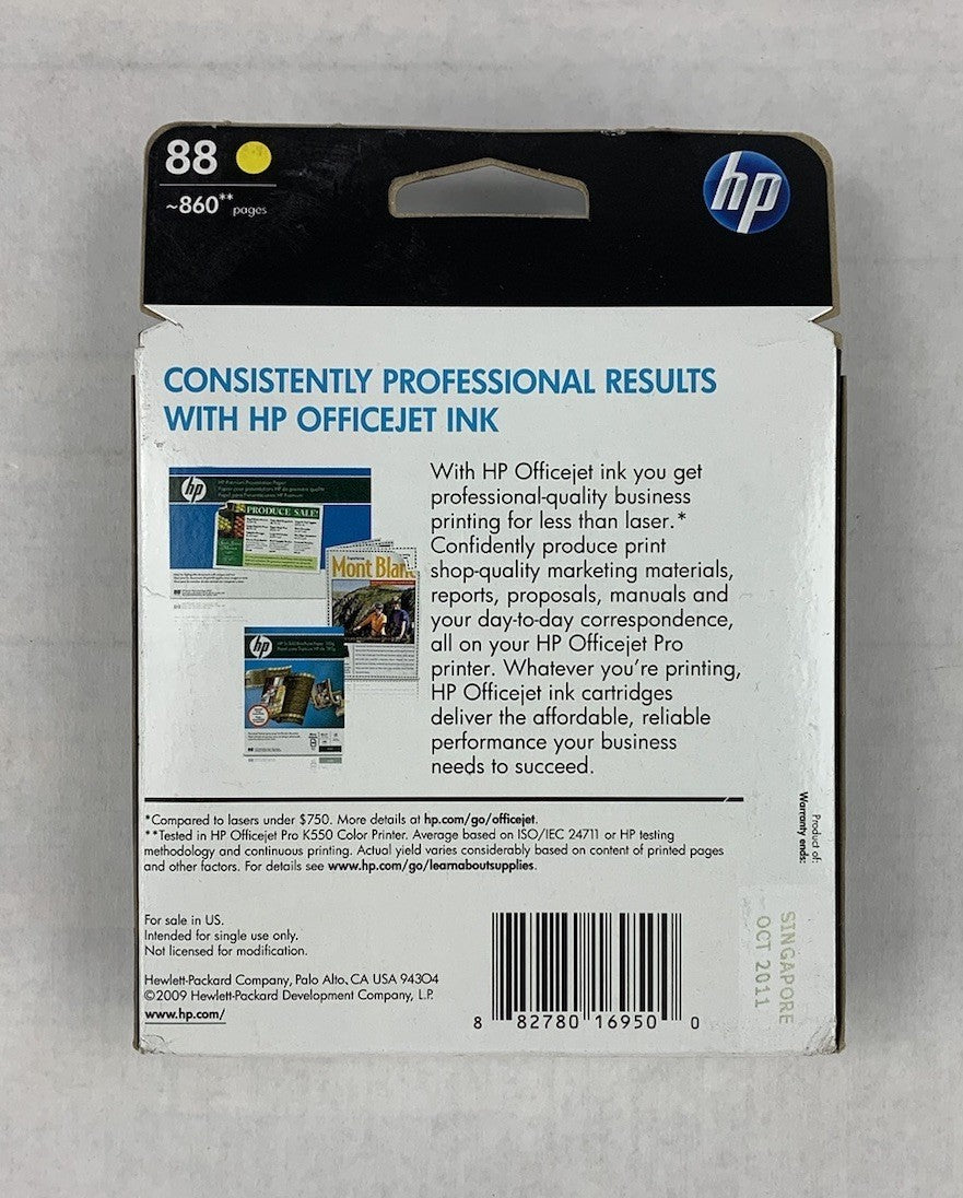 Hp OfficeJet 88 Magenta, Yellow, and Two Cyan Exp. Sep 2011