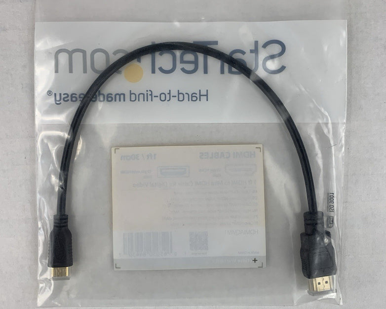 Startech HDMIACMM1 1ft HDMI to Mini HDMI Cable (Lot of 3)