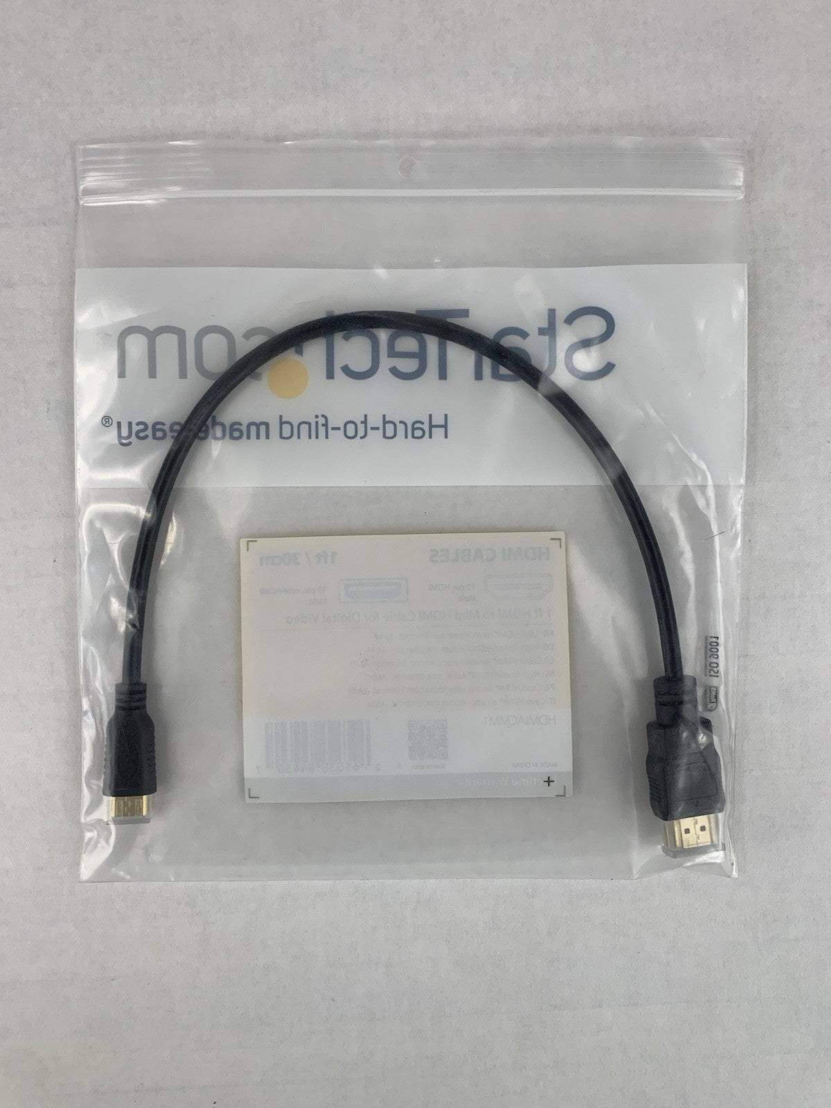 Startech HDMIACMM1 1ft HDMI to Mini HDMI Cable (Lot of 3)