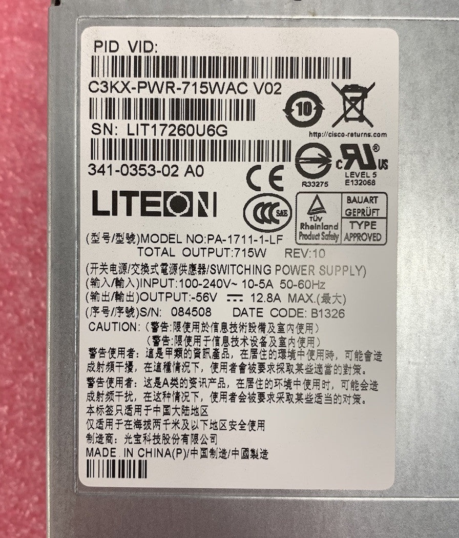 Liteon PA-1711-1-LF 715W Switching Power Supply (Lot of 2)