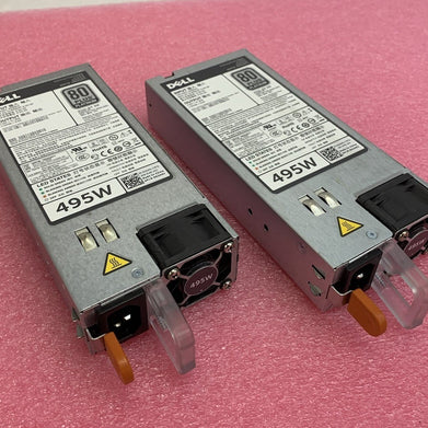 Dell N24MJ D495E-S0 80 Plus Platinum 495W Power Supply (Lot of 2)
