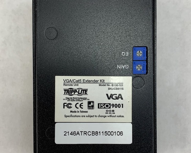 Tripp Lite B130-101A-2 VGA Over Cat5 Extender