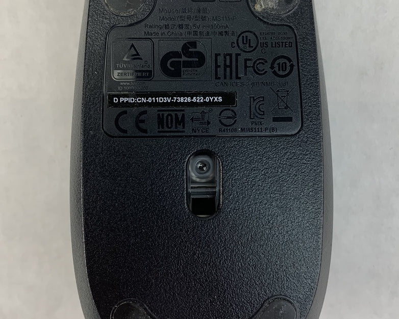 Dell MS111-P USB Wired Mouse (Lot of 5)