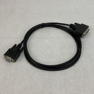 Null Modem DB9 Female to DB25 Male Adapter 6ft Cable (Lot of 2)