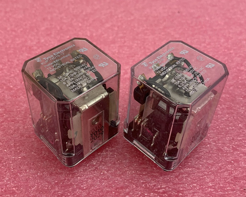 Tyco Electronics KUP-14D15-12 Relay (Lot of 2)