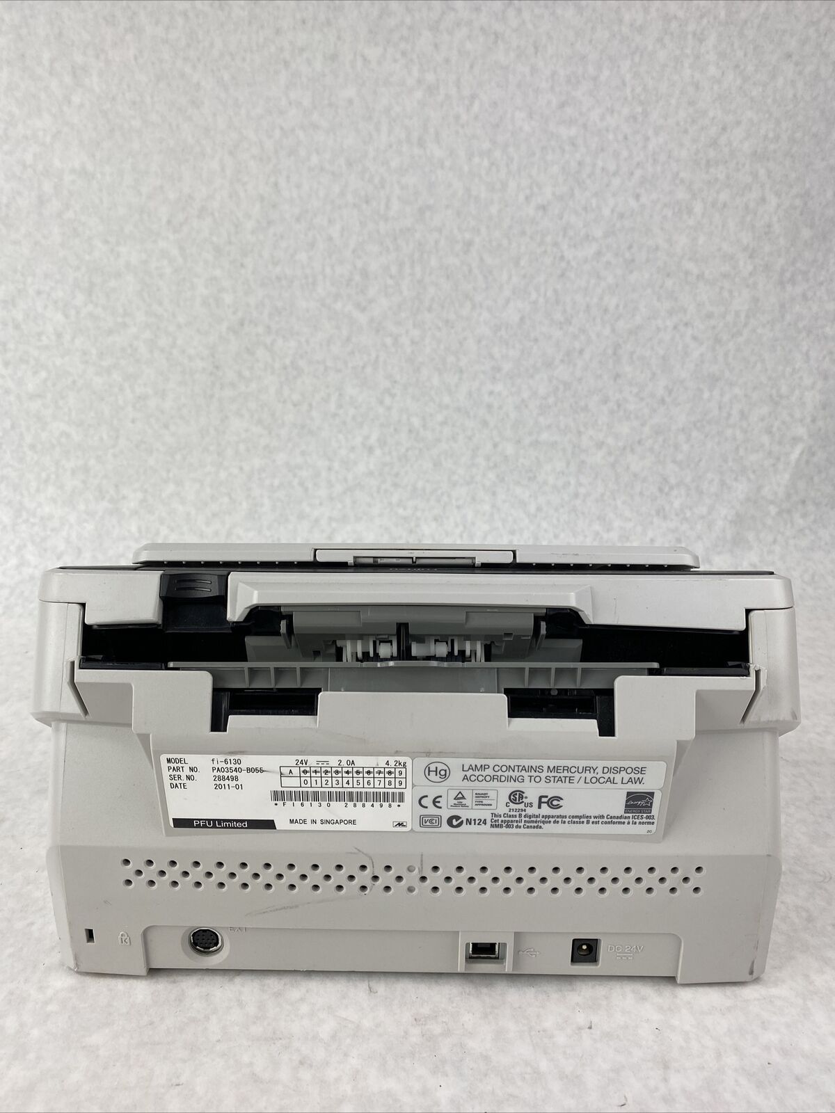 Fujitsu PA03540–B055 fi-6130 Color Document/Image Scanner NO POWER SUPPLY