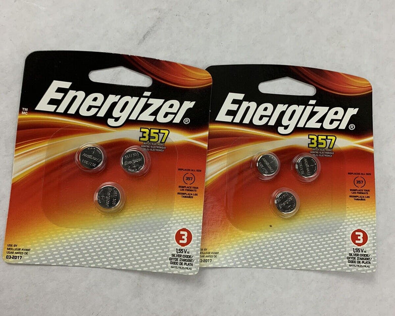 Lot of 2 Energizer 357BP-3 pack of 3 357