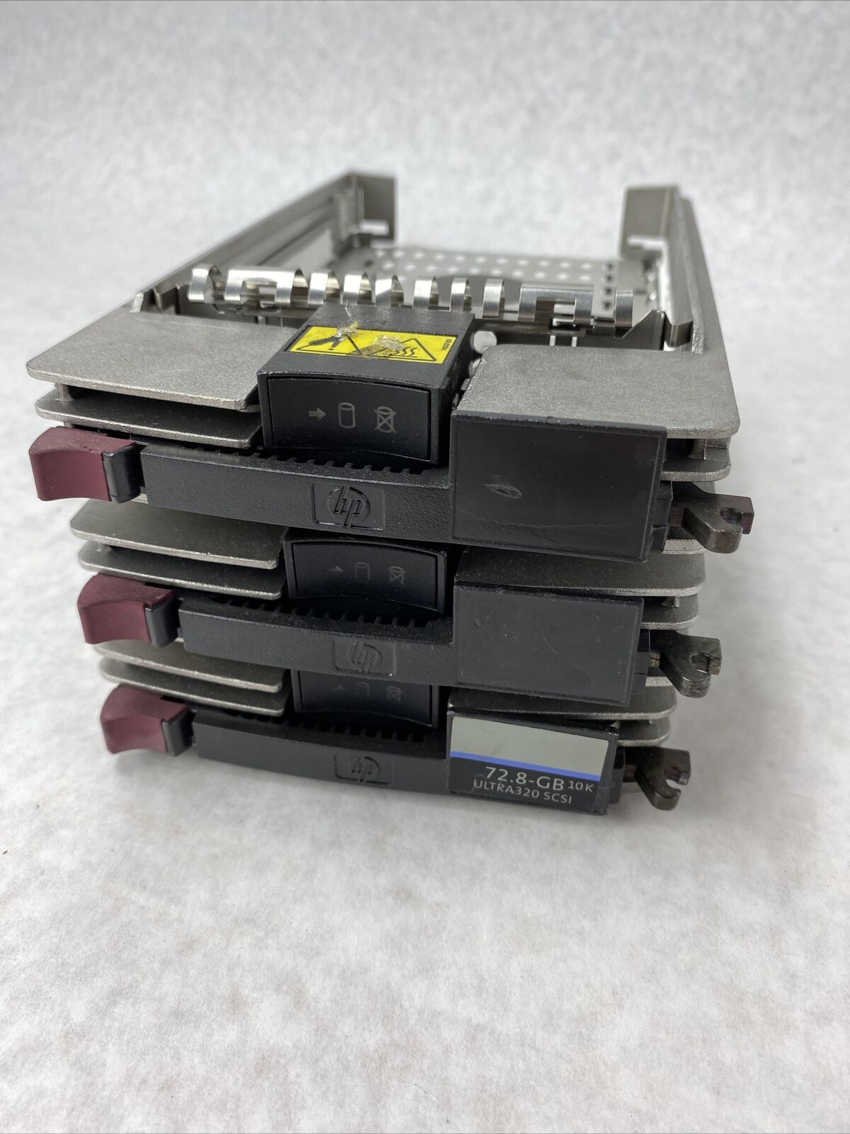 Lot of 3 HP ULTRA3 SCSI Hard Drive Caddy Tray 233349-001 Tray Only