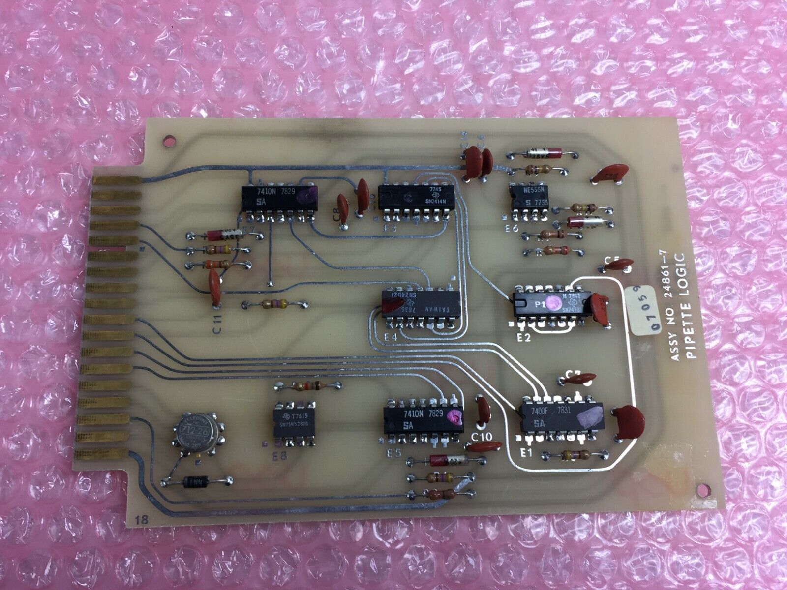 MSI Pipette Logic 07059  Assy No 24861-7  Micromedic Card