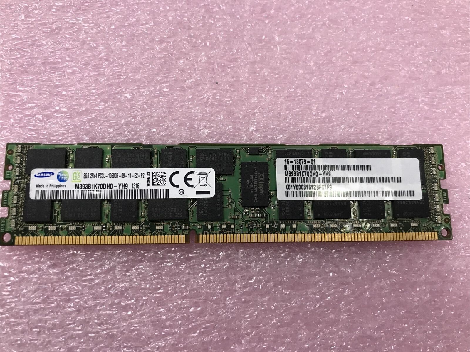 Samsung 8GB 2Rx4 PC3L-10600R-09-11-E2-P2 Server Ram M393B1K70DH0-YH9