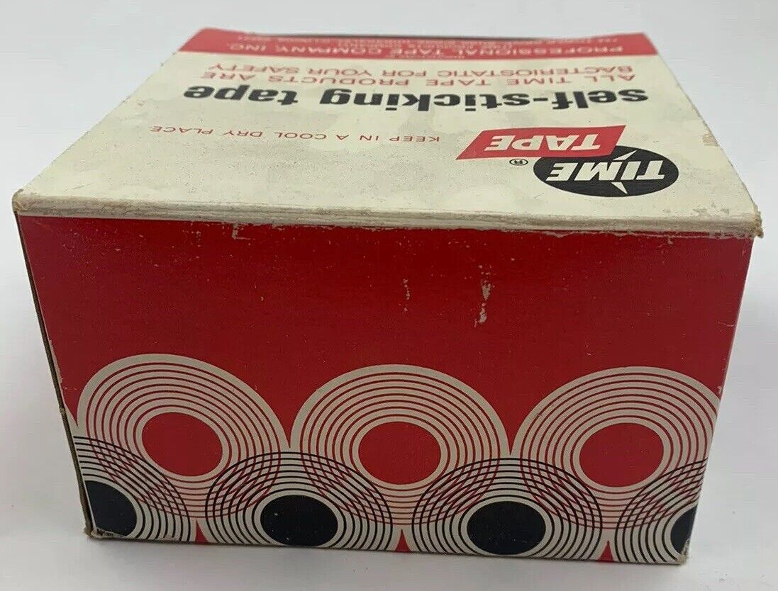 Time Tape 3/4" x 500" Self-Sticking Red Bacteriostatic Color-Code Tape - 8 Rolls