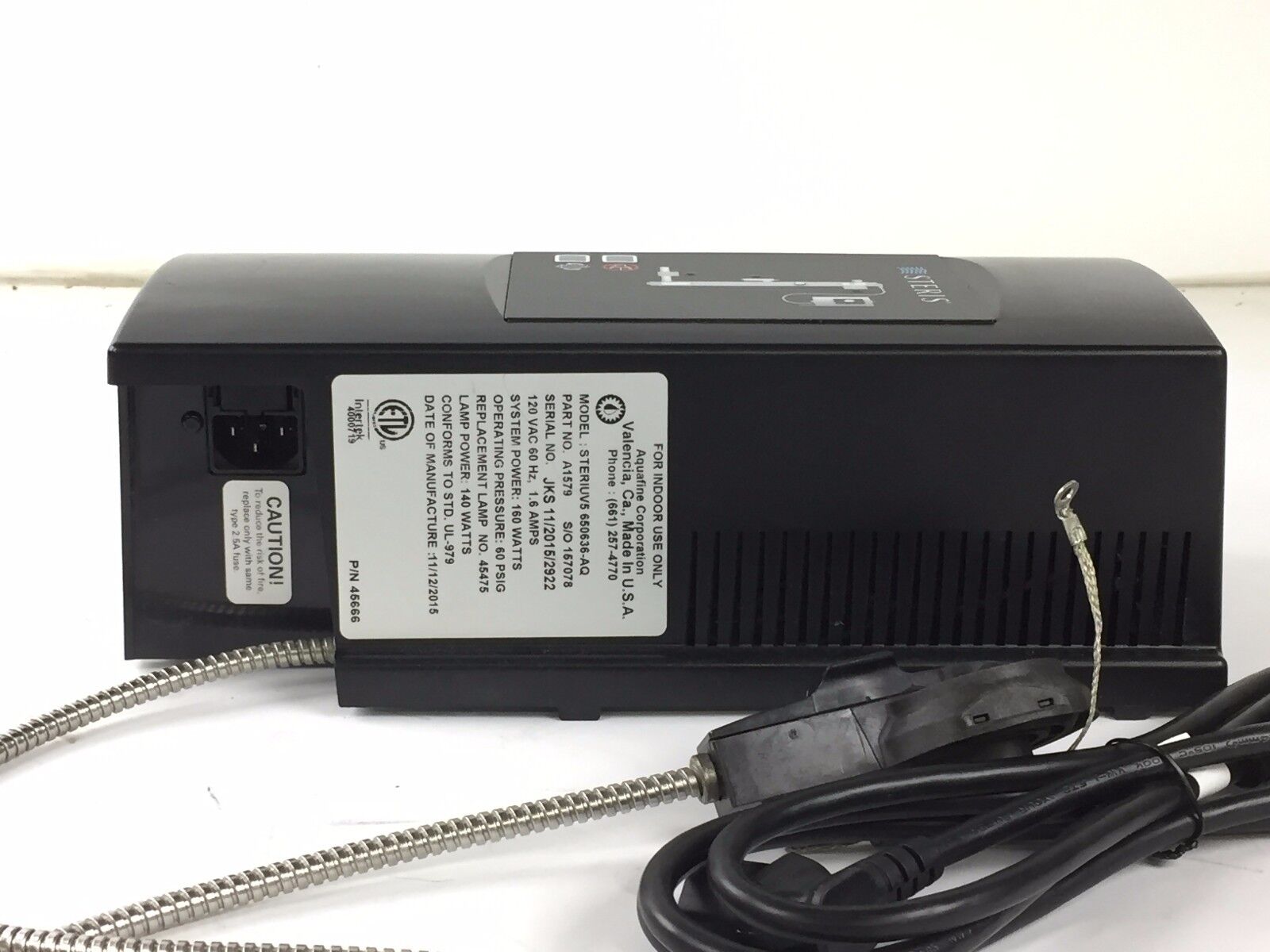 Steris Pro20 UVMax UV System - Parts or Repair