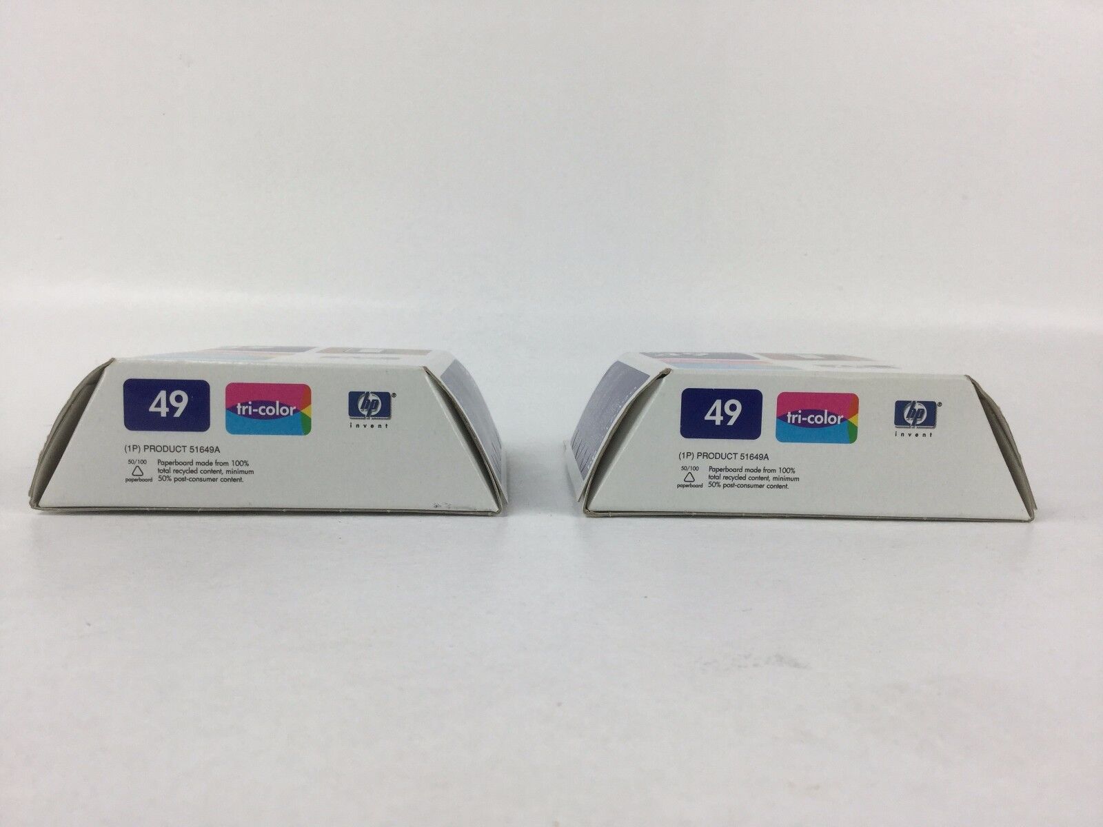 HP 49 Tri Color Ink Cartridge 51649A New Factory Sealed, (Lot of 2)