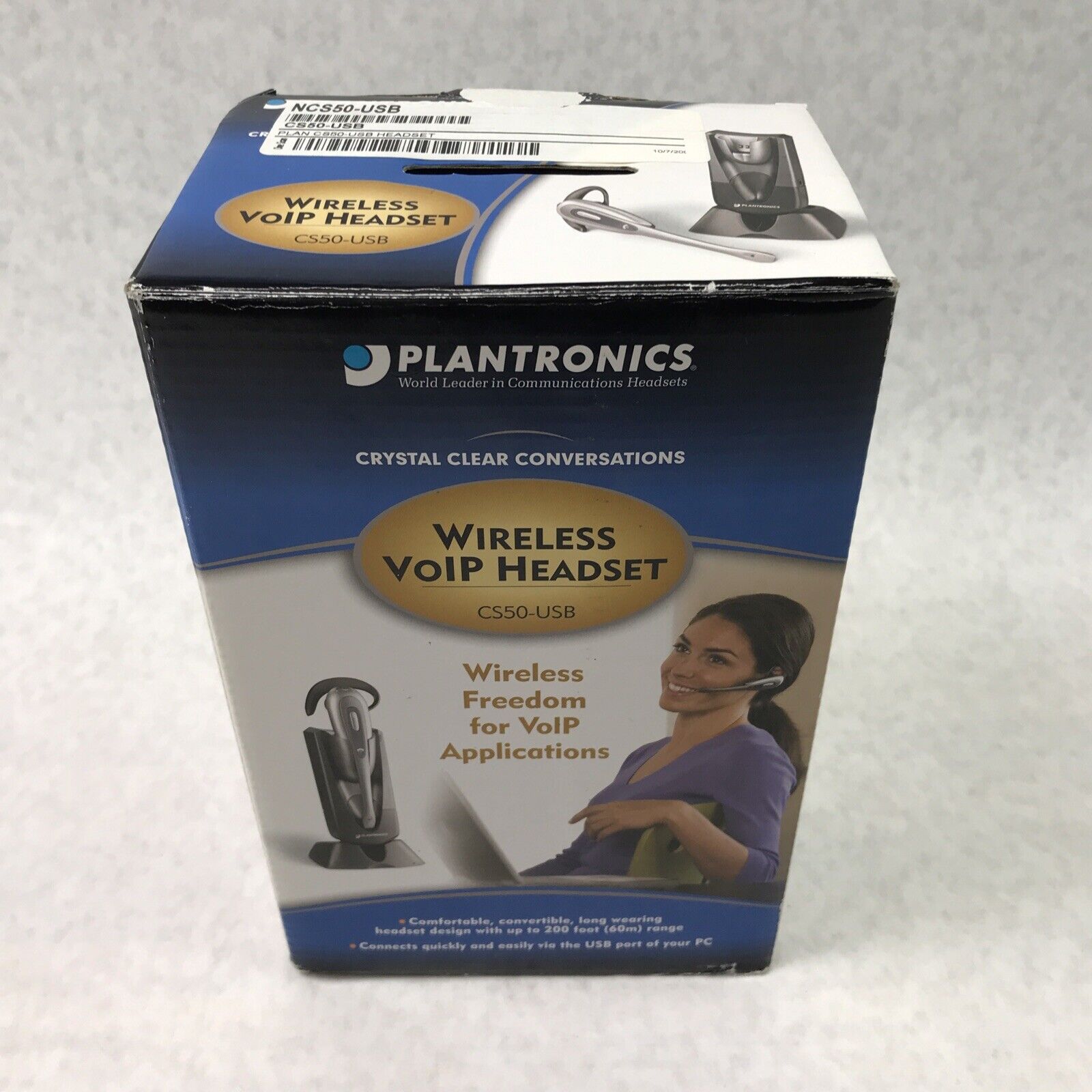 Plantronics NCS50-USB Wireless VoIP Headset Convertible Headset CS50-USB