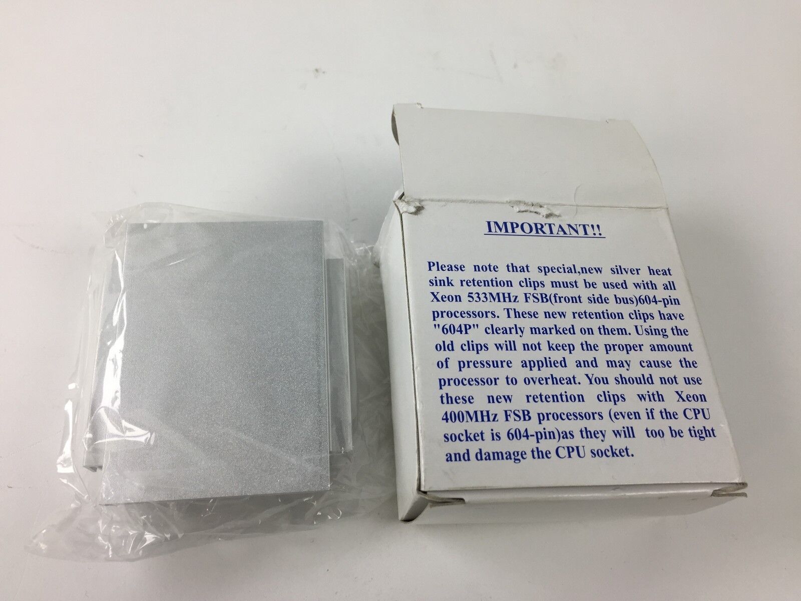 Supermicro 1U Passive Heatsink for Socket-604 CPUs SNK-0039 NEW