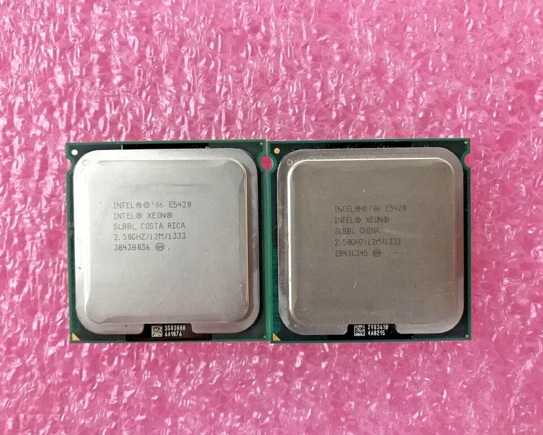 LOT OF 2 - INTEL XEON E5420 2.50Ghz Processor SLBBL