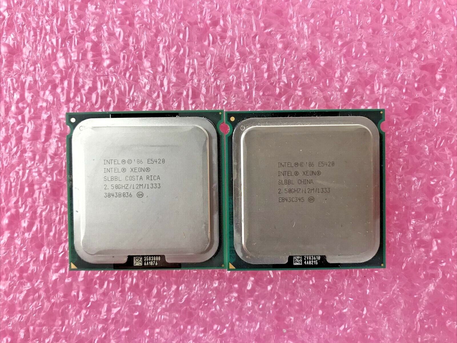 LOT OF 2 - INTEL XEON E5420 2.50Ghz Processor SLBBL