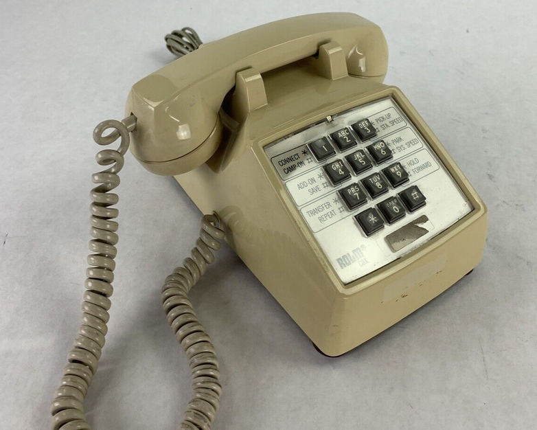 Vintage Rolm CBX Phone Push Button Phone Cream Parts and Repair