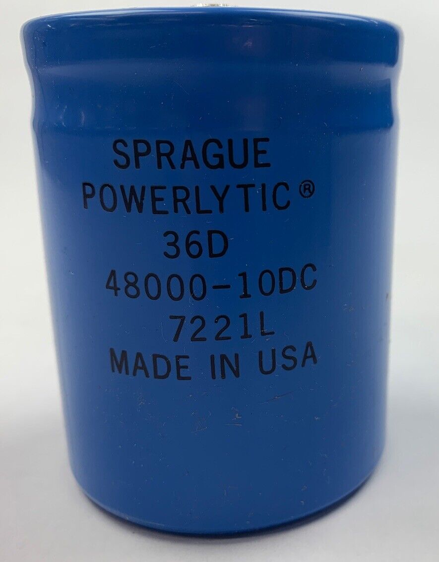 36D483G010CB2A 48,000 uF @ 10 WVDC Sprague Powerlytic