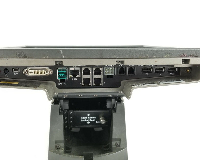 NCR P1230-0032-BA Intel Atom D2560 2GHz 4GB RAM Crack in Screen No AC Adapter.