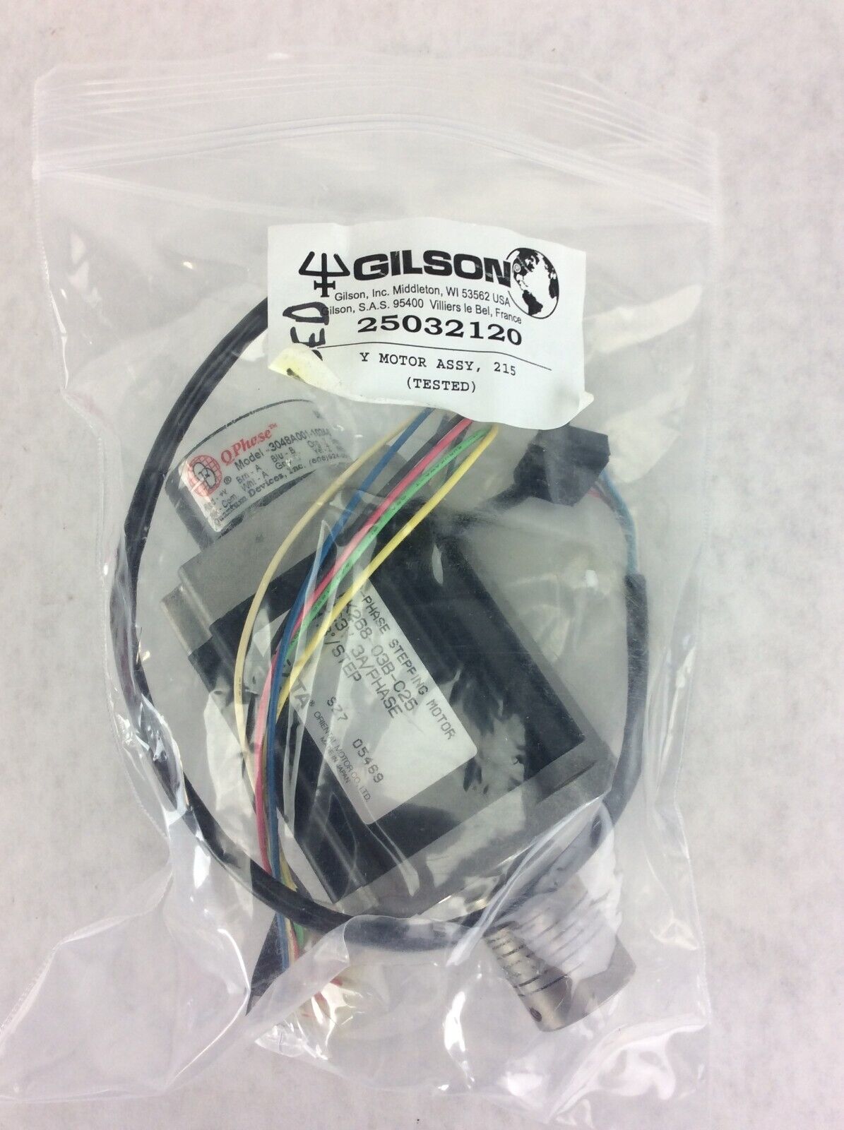 Gilson 215 Y-Axis Motor Vexta PK268-03B-C25 3048A001-1024 25032120