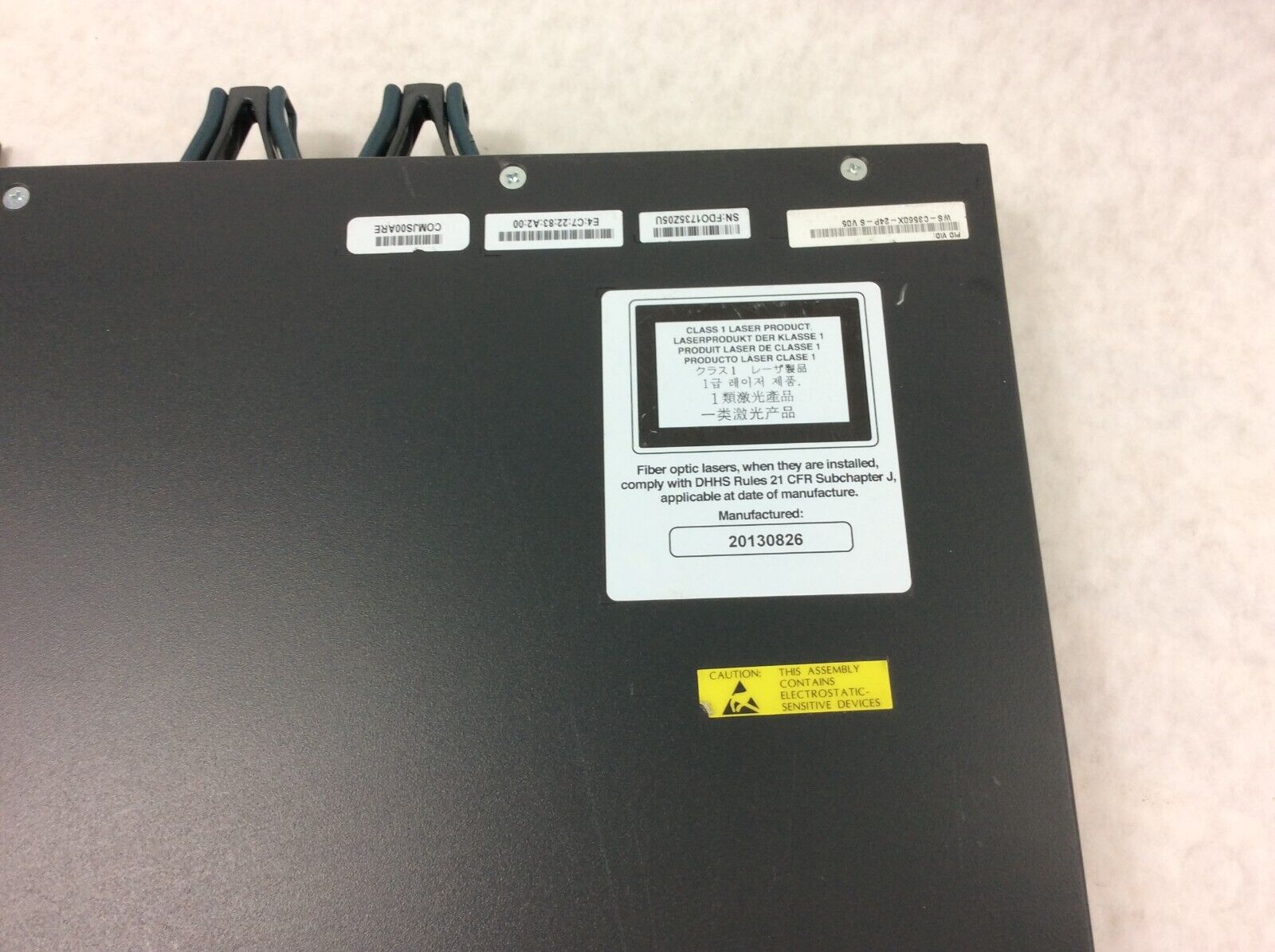 Cisco Catalyst 3560X GBE WS-C3560X-24P-S POE+ Network Switch