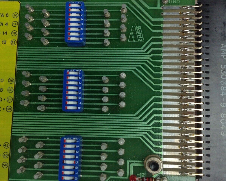 Ace P 2VO 311 Circuit Board 7911/SEC Rev B 06019 Connector Amp 530384-9 8049