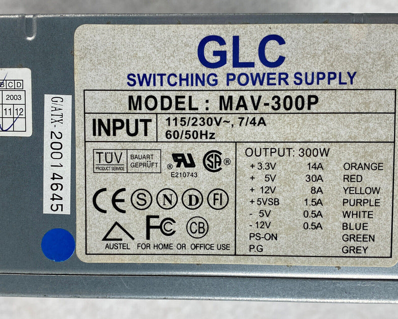 GLC MAV-300P-P4 Switching Power Supply