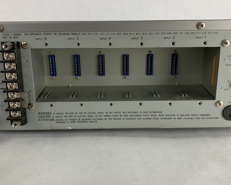 TOA A-912A 900 Series Mixer/Amplifier Missing Modular Cards Tested