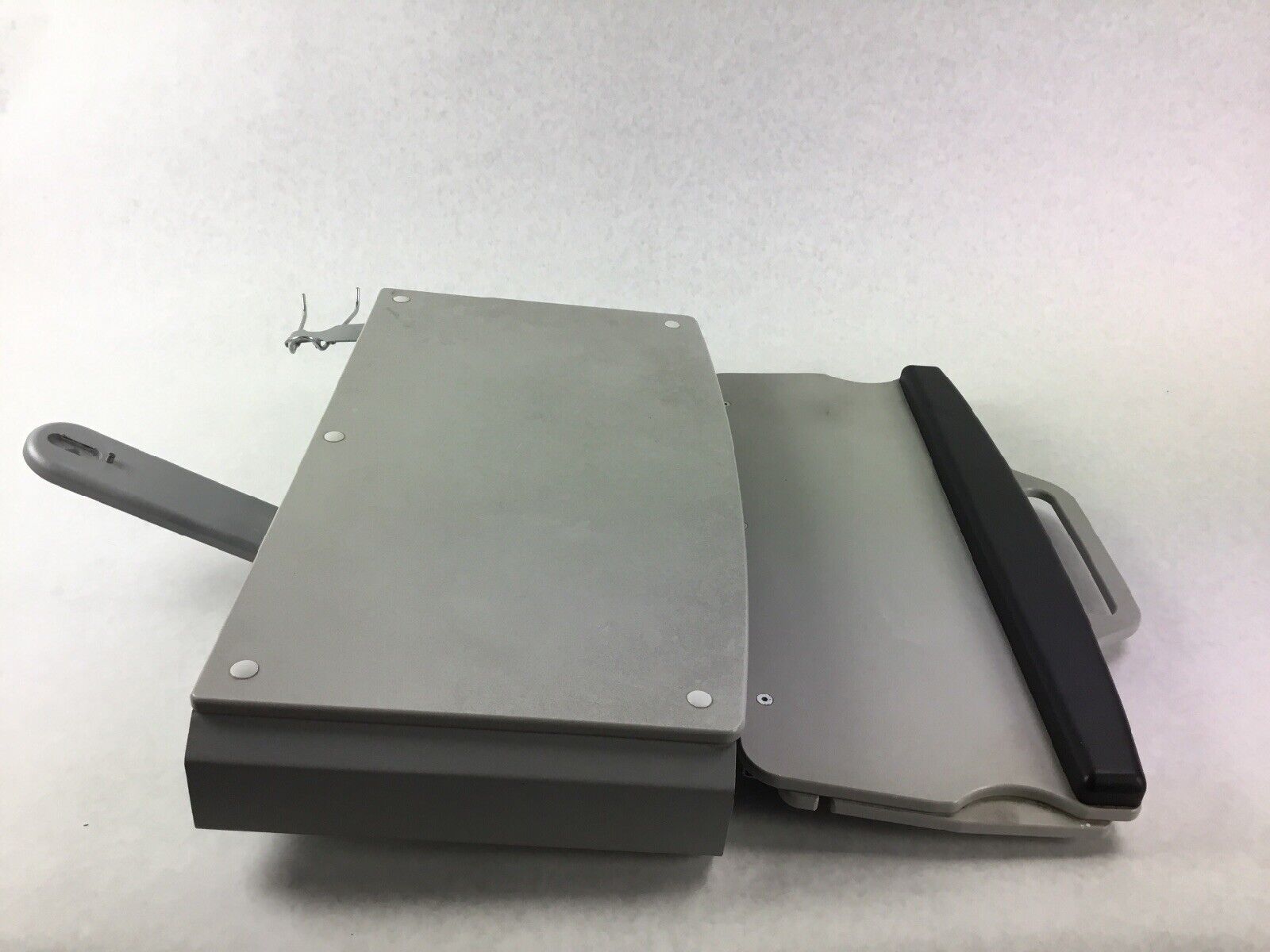 Wall Mount Medical Monitor + Keyboard Stand in the Style of Herman Miller