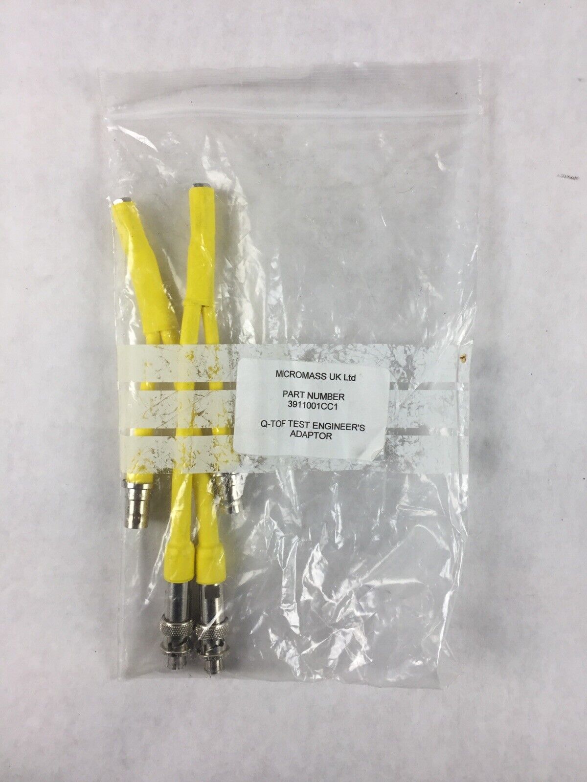 LOT OF 2 WATERS MICROMASS Q-TOF TEST ENGINEER'S ADAPTOR 3911001CC1