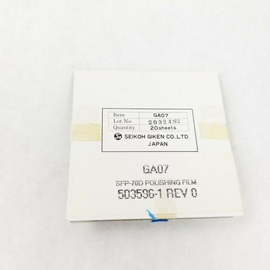 Seikoh Giken Polishing Film GA07, 503596 1 (Lot of 20)