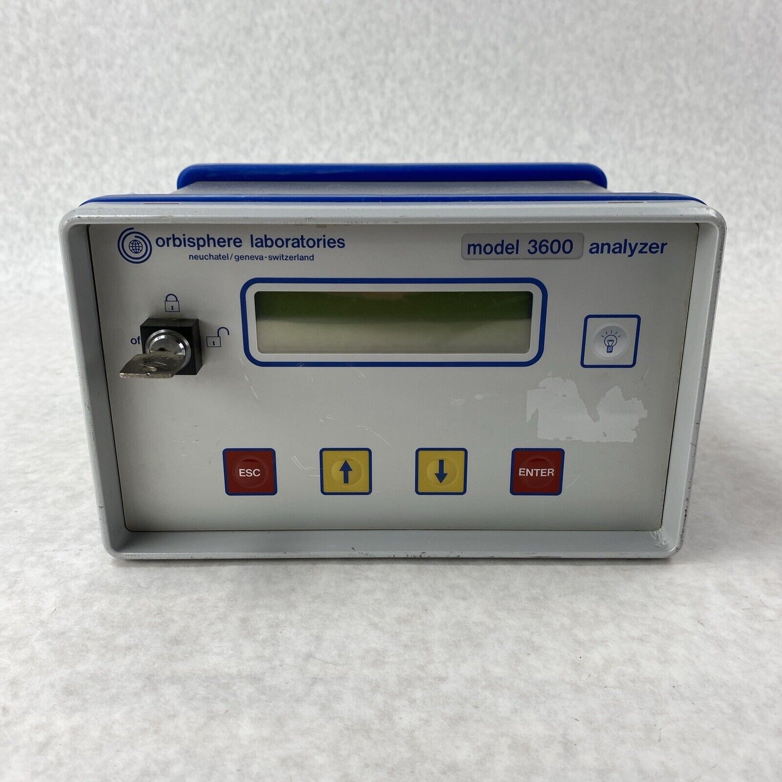 Orbisphere Laboratories Model 3600 Analyzer w/ Key and Power Adapter