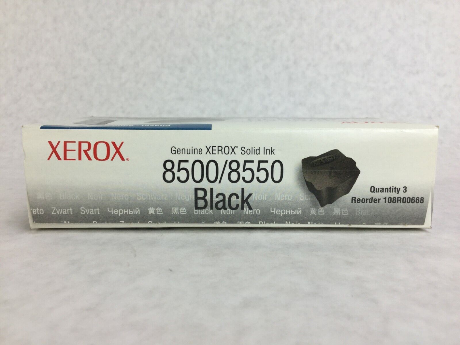 Genuine XEROX 108R00668 Black Solid Ink  8500 8550