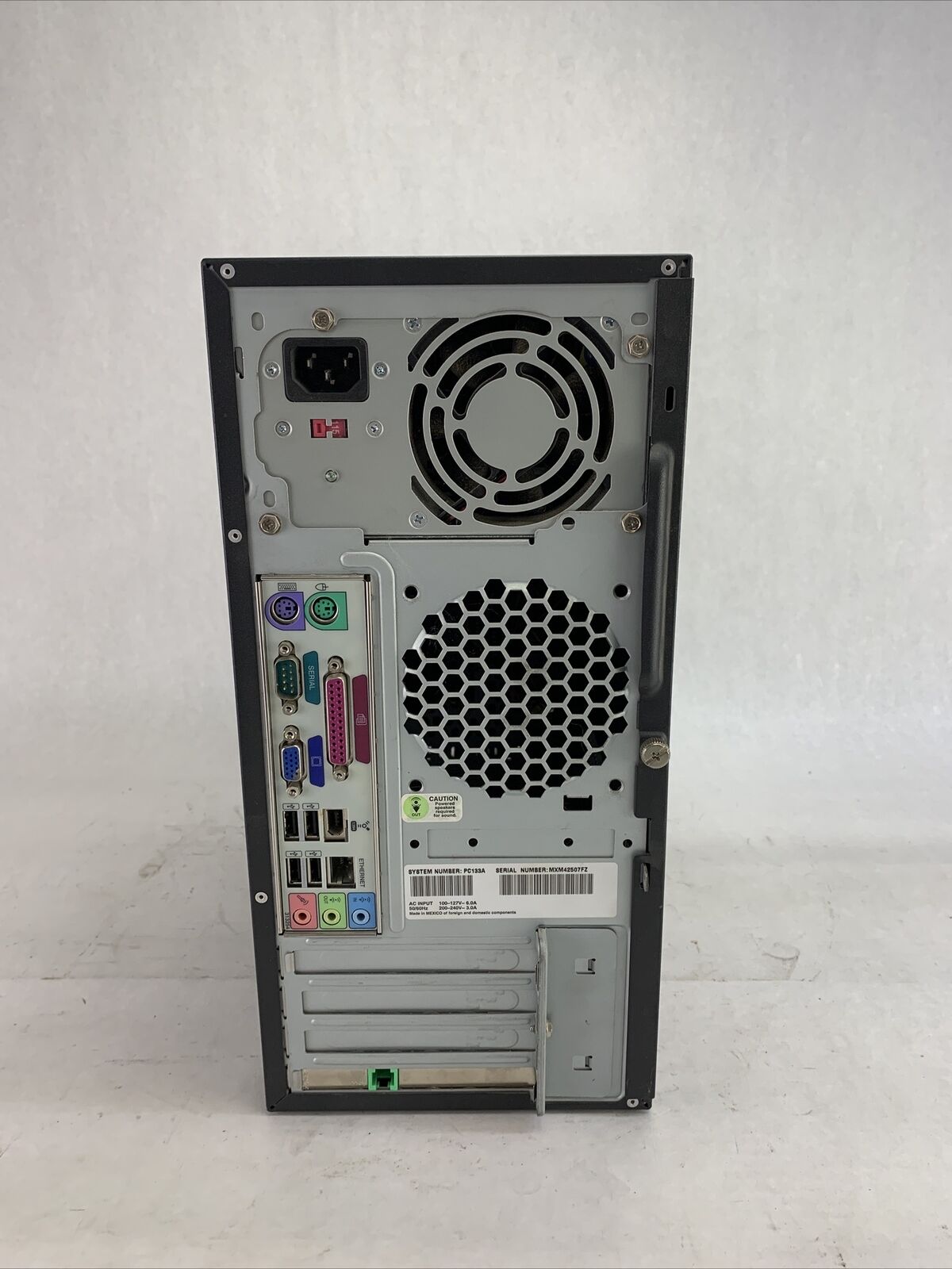 HP Presario SR1124NX MT AMD Athlon XP 2800 + 2.08GHz  1GB RAM No HDD No OS