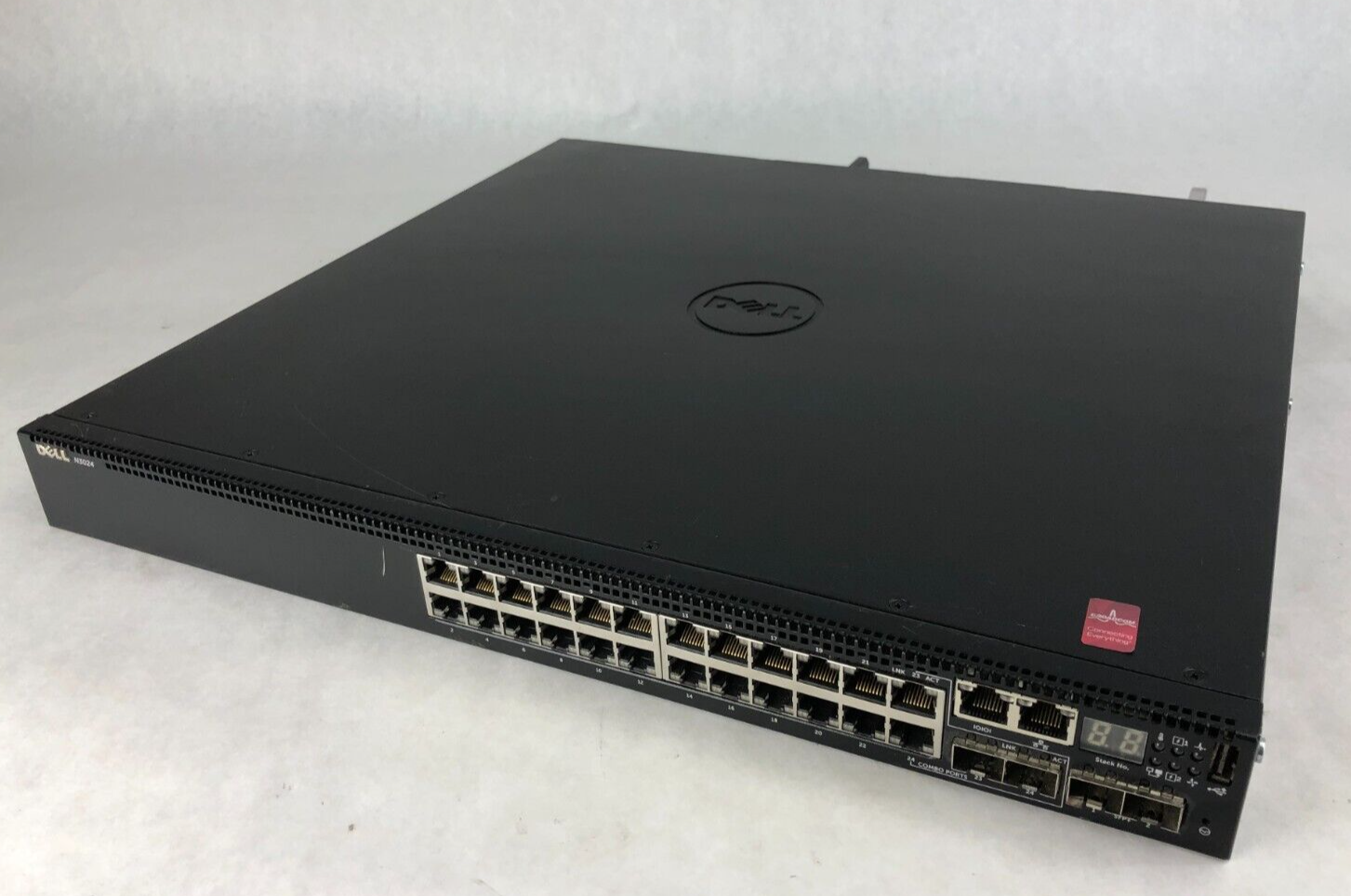Dell Networking N3024 24 Port Rack Mountable Ethernet Switch No Rails