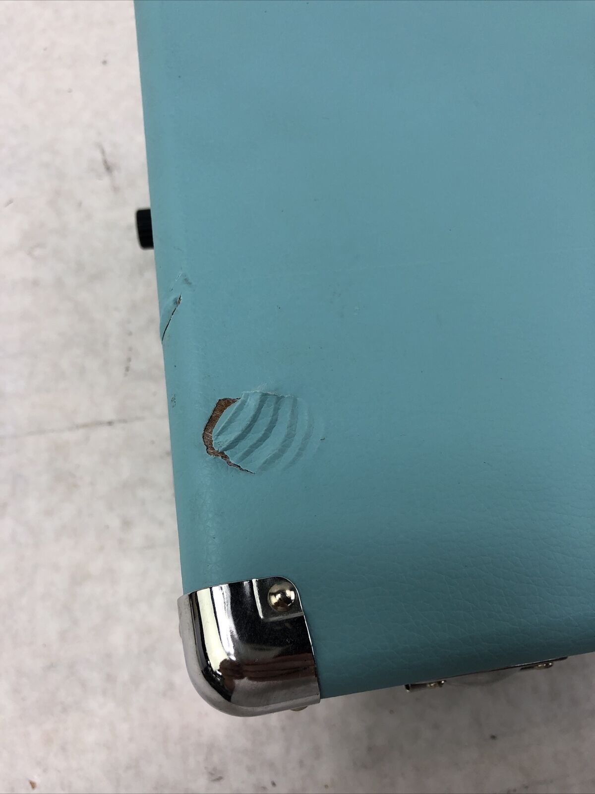 1 By One Vintage Turntable Turquoise Blue - No Power Adapter Included