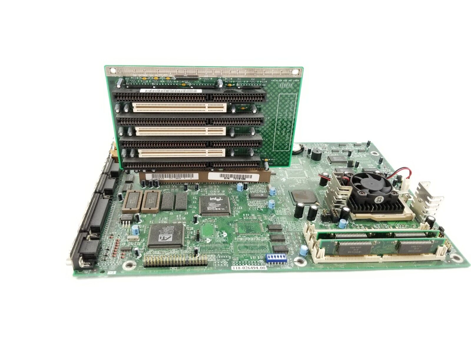 Data General 5166sc Motherboard Intel Pentium 166MHz 16MB RAM I/O Riser