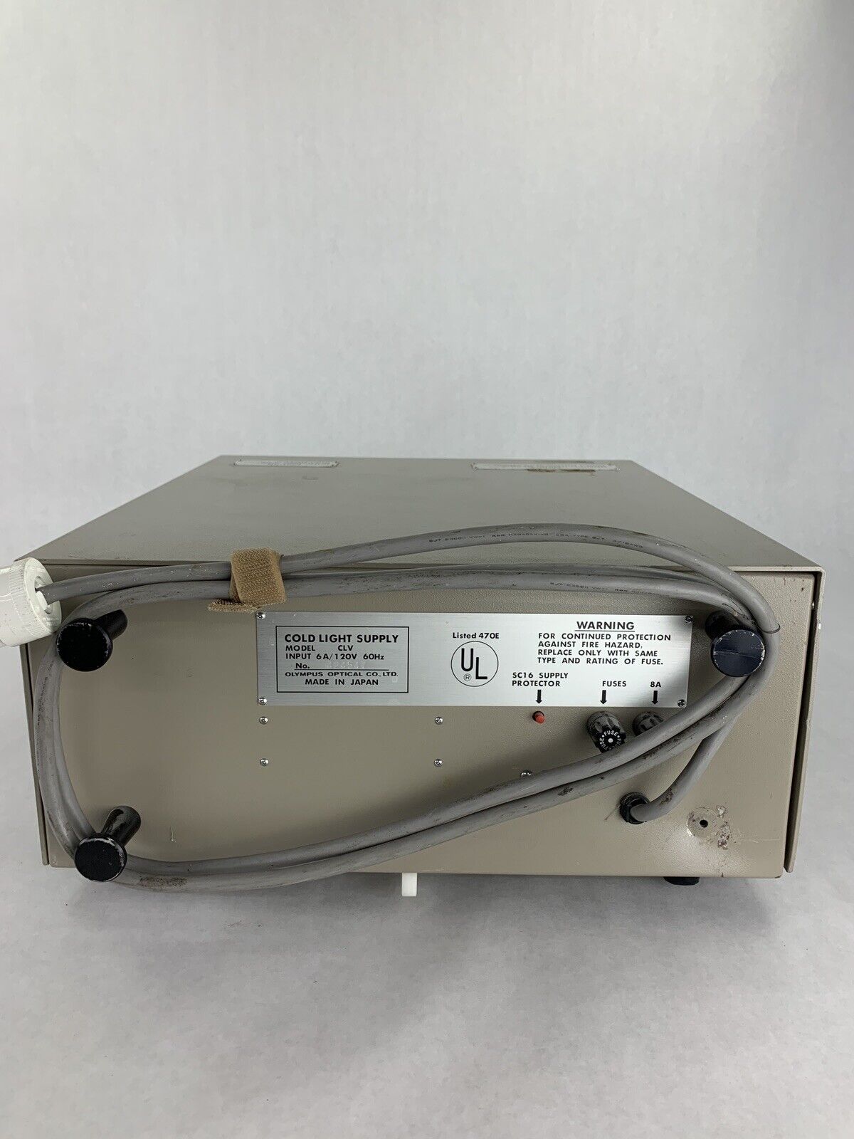 Olympus CLV Cold Light Source Supply 6A 120V 60Hz Power Tested